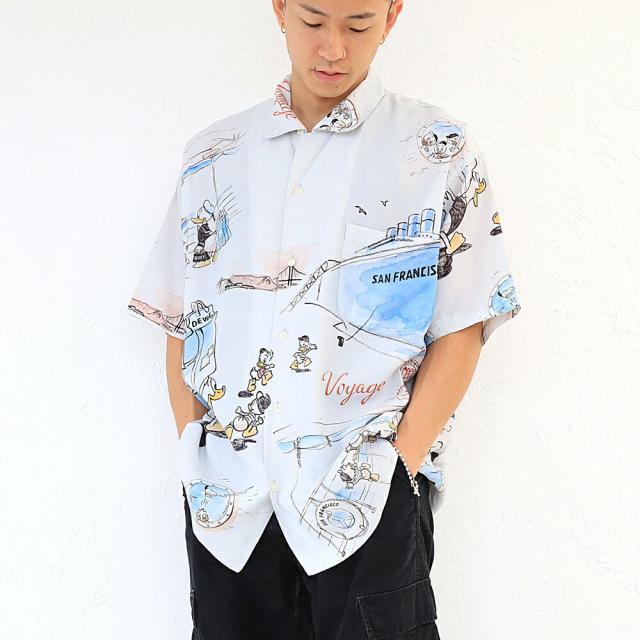 ポイント10% PORTER CLASSIC DISNEY M&F PC ORIGINAL ART ALOHACOLLECTION SAN FRANCISCO ポーター クラシック アロハ ドナルド dp-024-2710