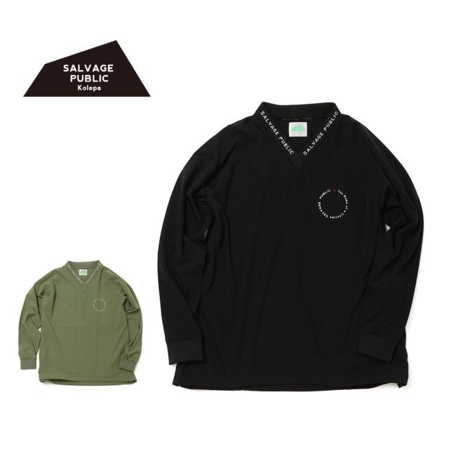 ポイント10% サルベージパブリックコレパ SALVAGE PUBLIC Kolepa プルオーバー カアラ Vネックプルオーバー Vネック ゴルフ ゴルフウェア アパレル ナイロン ev24to0227k