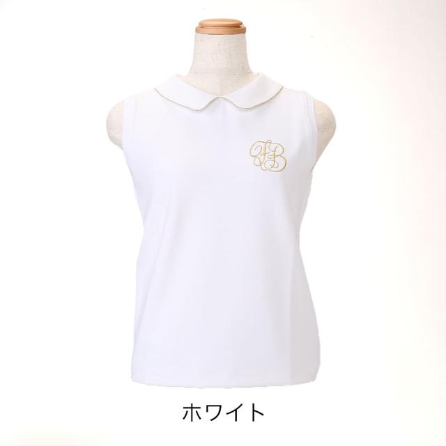 ポイント10% フォーリアブリランテ ボールチェーン ノースリーブポロ fbal-slpo13 Foglia Brillante ウェア ゴルフ ノースリーブ トップス ゴルフウェア  白  ホワイト akz10 ポイント10% フォーリアブリランテ ボールチェーン ノースリーブポロ