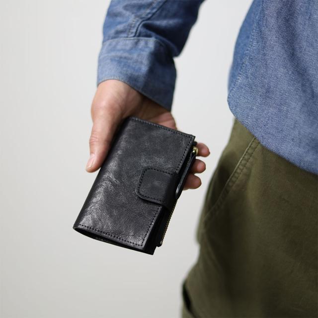 GRIMM LAB キーケース 革 スマートキーケース 本革 牛革 日本製 ファスナーポケット付キーケース ウォレットキーケース 鍵 小銭 カード ブラック ベージュ 黒 ブランド 小銭入れ マルチケース グリムラボ gl-00008 ギフト オリジナル ハンドメイド ナチュラル クラフト_10