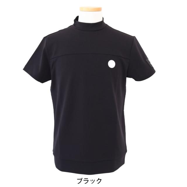 セール 20％オフ ポイント10% IZREEL イズリール ハイネックシャツ ゴルフウェア izr24ss213 ストレッチ バックジップデザイン モックネックシャツ ロゴワッペン akz10_4