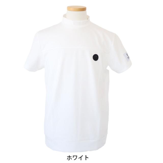 セール 20％オフ ポイント10% IZREEL イズリール ハイネックシャツ ゴルフウェア izr24ss213 ストレッチ バックジップデザイン モックネックシャツ ロゴワッペン akz10_5
