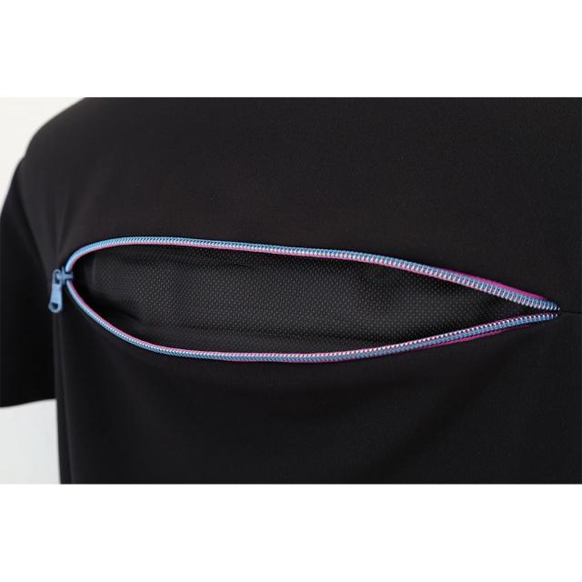 セール 20％オフ ポイント10% IZREEL イズリール ハイネックシャツ ゴルフウェア izr24ss213 ストレッチ バックジップデザイン モックネックシャツ ロゴワッペン akz10_11