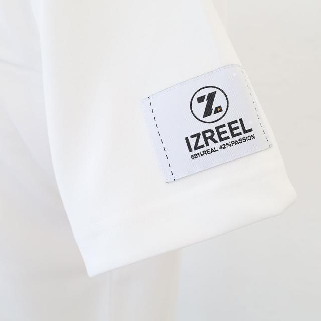 セール 20％オフ ポイント10% IZREEL イズリール ハイネックシャツ ゴルフウェア izr24ss213 ストレッチ バックジップデザイン モックネックシャツ ロゴワッペン akz10_17