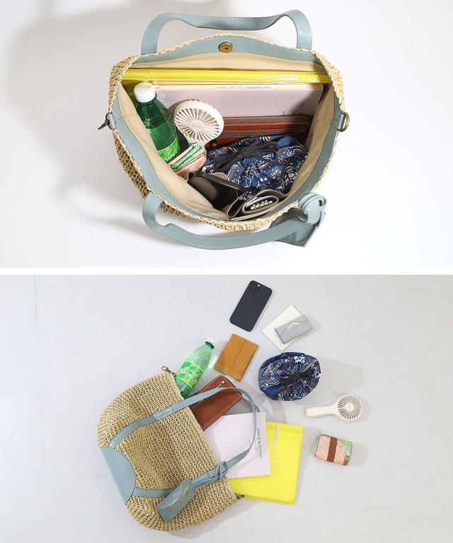 ポイント10% フォルナ トートバッグ Folna ペーパー トート カゴバッグ