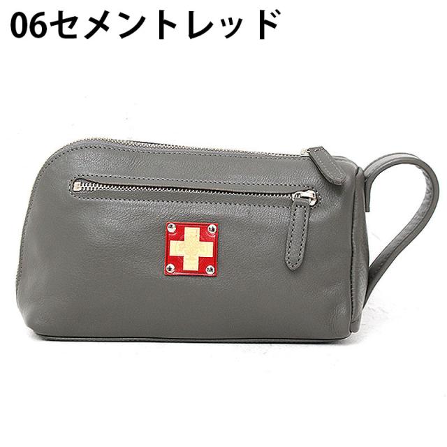 ポイント10% 木の庄帆布 ラウンド ポーチ Round Pouch 総革 ゴルフ K