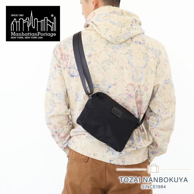ポイント10%  マンハッタンポーテージ ブラックレーベル ショルダーバッグ 軽量 シンプル  Manhattan Portage Black Label mp1488-2twlbl WOOSTER SHOULDER BAG TWILL 正規品