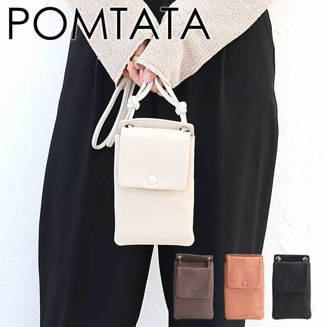 【商品レビューで＋P5％】ポンタタ スマホポーチ POMTATA MEL wallet shoulder ウォレットショルダー ミニ財布 ショルダーバッグ お財布