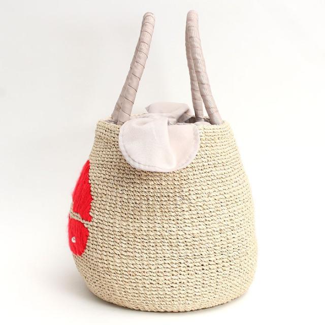 ポイント10% アジョリー かごバッグ かご リップデザインカゴバッグ ハンドバッグ サングラス パール カゴ カゴバッグ a-jolie リップ SI-2004 正規品 ブランド