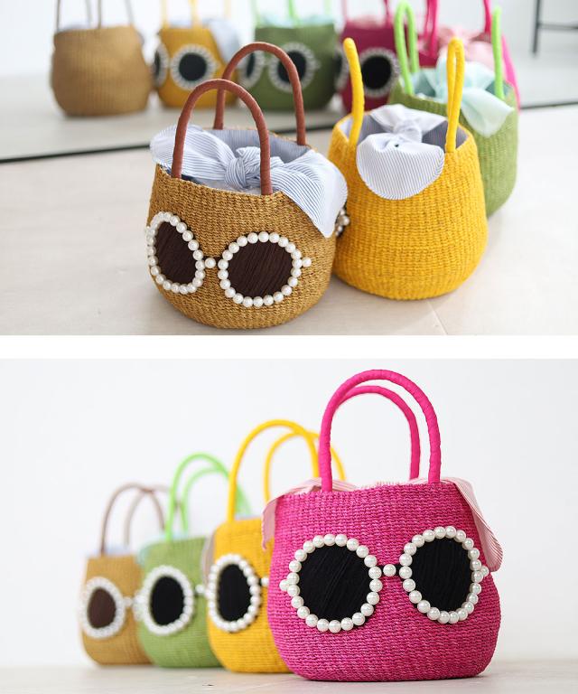 アジョリー かごバッグ サングラスちゃんかごバッグL si-2403 トート