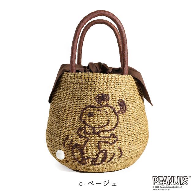 アジョリー PEANUTS × a-jolie コラボレーション かごバッグ カゴ