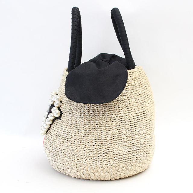 アジョリー かごバッグ カゴバッグ かご カゴ ハンドバッグ a-jolie sim21-ss08 正規品 パールハートサングラスカゴバッグ