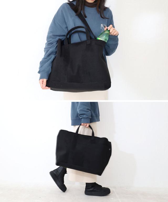 超軽量 洗える ウルトラスエード トートバッグ 大きめ MNNG Stuck Tote Large ST1-US 洗濯可 トート Lサイズ 2way ショルダーバッグ 正規品 もののぐ mononogu エムエヌエヌジー ギフト お洒落 B4 A4サイズ 横 通勤 通学_2