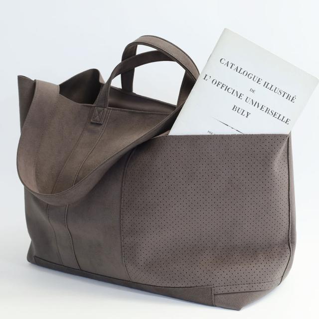超軽量 洗える ウルトラスエード トートバッグ 大きめ MNNG Stuck Tote Large ST1-US 洗濯可 トート Lサイズ 2way ショルダーバッグ 正規品 もののぐ mononogu エムエヌエヌジー ギフト お洒落 B4 A4サイズ 横 通勤 通学_11