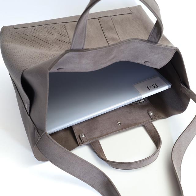 超軽量 洗える ウルトラスエード トートバッグ 大きめ MNNG Stuck Tote Large ST1-US 洗濯可 トート Lサイズ 2way ショルダーバッグ 正規品 もののぐ mononogu エムエヌエヌジー ギフト お洒落 B4 A4サイズ 横 通勤 通学_16