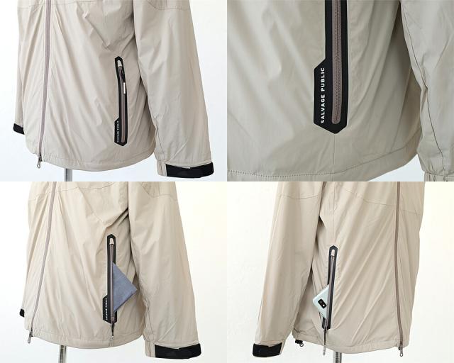 ポイント10% サルベージパブリック コレパ マリノ フーディー svka4017 SALVAGE PUBLIC Kolepa Malino Hoodie フード ジャケット ナイロン ロゴ カジュアル デザイン ギフト_13