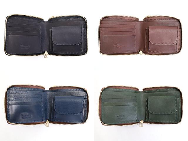 ポイント10% タイドウェイTIDEWAY OIL CORDOVAN MIDDLE WALLET オイル コードバン ミドル ウォレット t2714 日本製 二つ折り 折財布 ミニウォレット 正規品_11