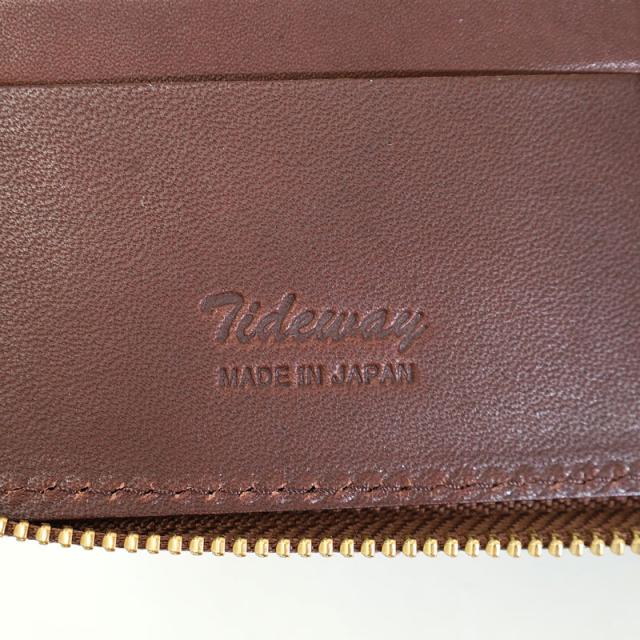ポイント10% タイドウェイTIDEWAY OIL CORDOVAN MIDDLE WALLET オイル コードバン ミドル ウォレット t2714 日本製 二つ折り 折財布 ミニウォレット 正規品_12