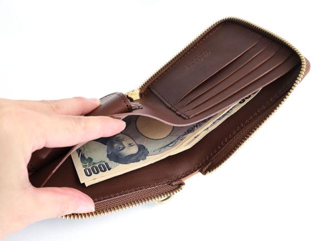 ポイント10% タイドウェイTIDEWAY OIL CORDOVAN MIDDLE WALLET オイル コードバン ミドル ウォレット t2714 日本製 二つ折り 折財布 ミニウォレット 正規品_14