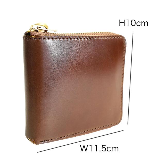 ポイント10% タイドウェイTIDEWAY OIL CORDOVAN MIDDLE WALLET オイル コードバン ミドル ウォレット t2714 日本製 二つ折り 折財布 ミニウォレット 正規品_16