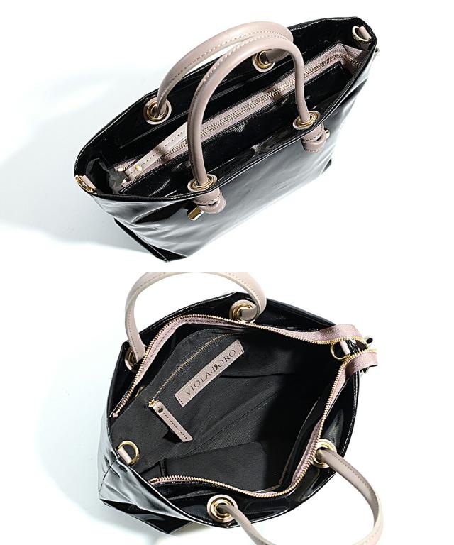 ヴィオラドーロ VIOLA d'ORO BIANCA ビアンカ ノット ハンドル PVC