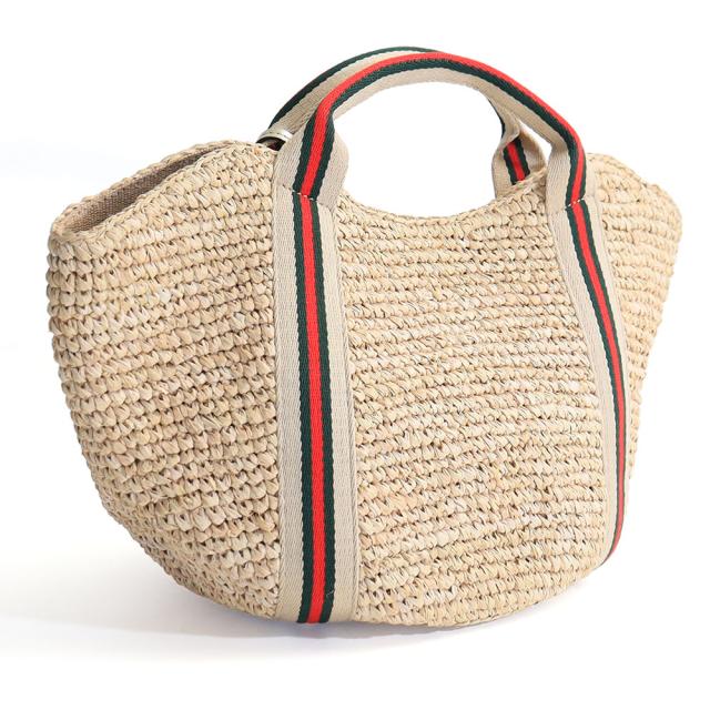 ヴィオラドーロ SANDRO ラフィア テープハンドルトート VIOLA d