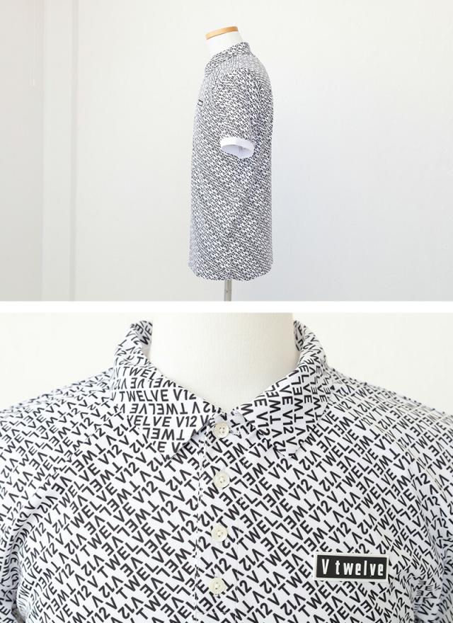 ポイント10% ゴルフウェア V12 ポロシャツ 吸水速乾 ENUMERATION POLO