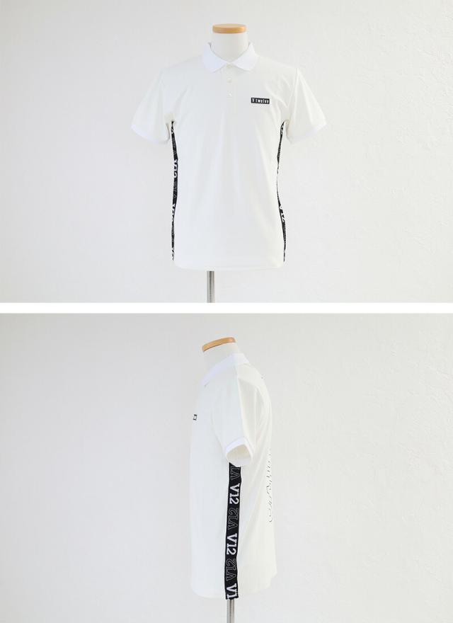 ポイント10% ゴルフウェア V12 ポロシャツ 吸水速乾 BACK O/L POLO