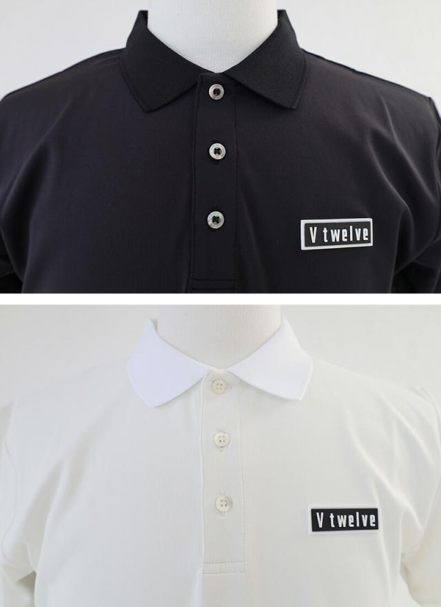 ポイント10% ゴルフウェア V12 ポロシャツ 吸水速乾 BACK O/L POLO