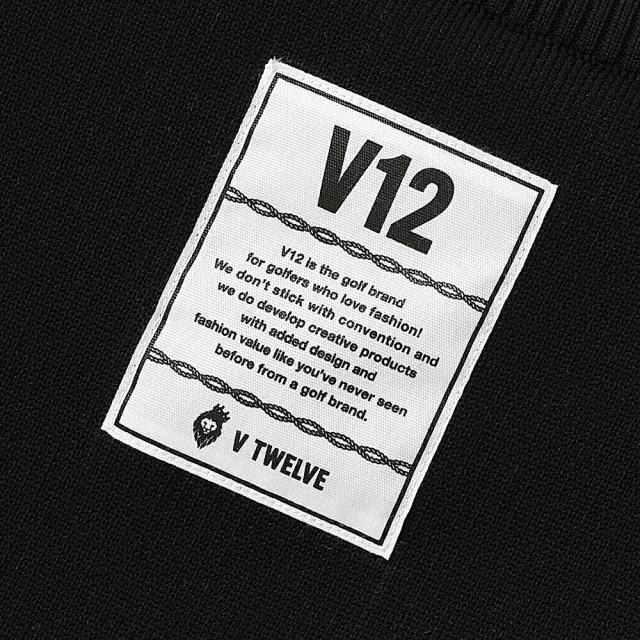 V12 ARM KNIT ブイトゥエルブ アーム ニット ロゴ ライン ゴルフ GOLF