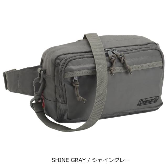QUICKPACK グレー ポーチ コールマン ボディバッグ ウエストバッグ ウォーカーポーチ
