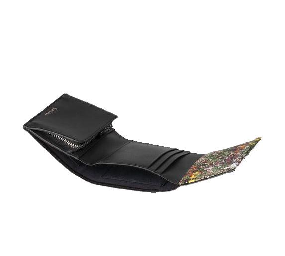ポールスミス Paul Smith 財布 レディース財布 ガーデンフローラルトリム 3つ折り財布　ブラック_1