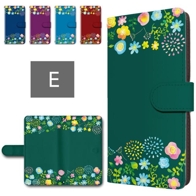 Xiaomi Redmi Note 9T A001XM ケース 手帳型 カメラ穴あり かわいい 花
