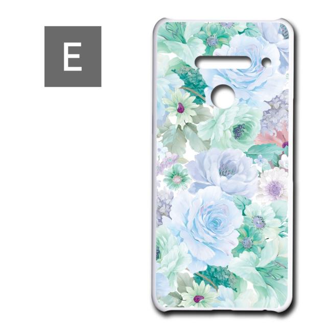 LG V50ThinQ 5G ケース 花柄 ボタニカル調 可愛い エレガント おしゃれ 