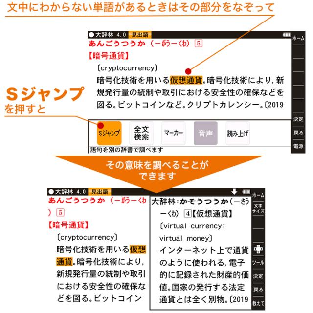 シャープ カラー電子辞書 通販モデル じゅん散歩 テレビ朝日 テレ朝通販 ロッピング 手書き入力 カラー 厚さ1.8cm 文学作品 俳句 多機能_4