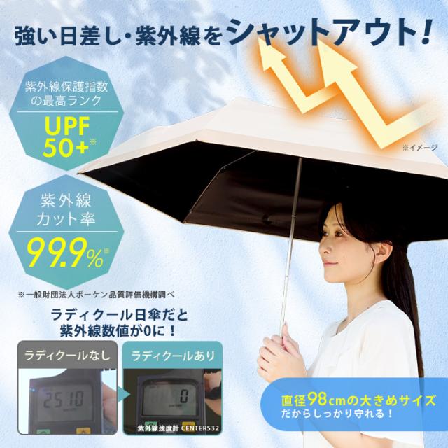 Newラディクール涼感ひんやり日傘 通販スクープ 晴雨兼用 涼感日傘