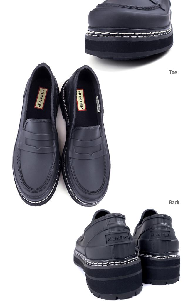 HUNTER REF STITCH PENNY LOAFER レインローファーシューズ レディース