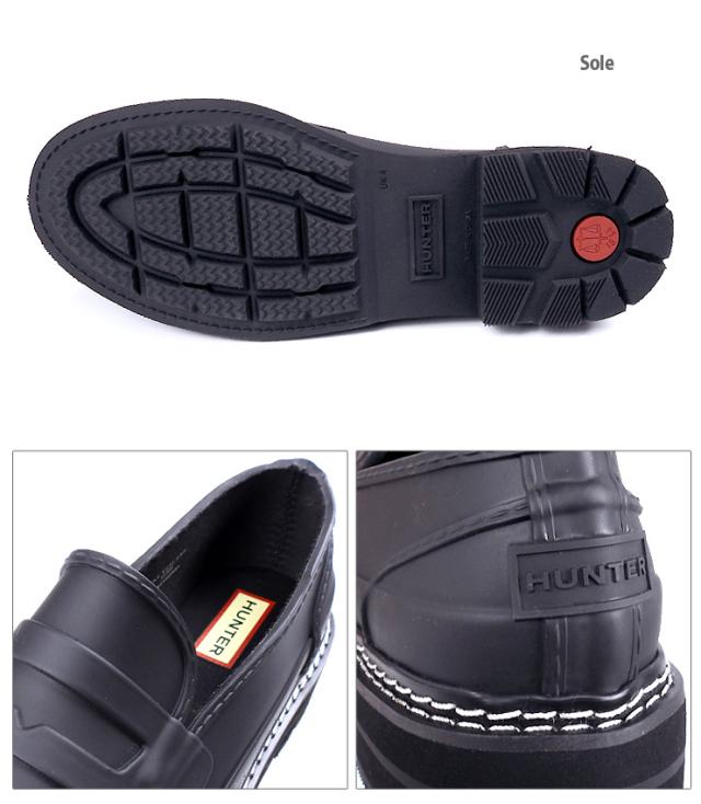 HUNTER REF STITCH PENNY LOAFER レインローファーシューズ レディース