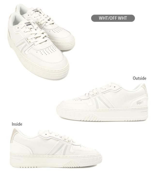 【箱アウトレット】LACOSTE レディース ローカット スニーカー シューズ 23 23.5 24 24.5 ホワイト 42SFA0076 L001 0321 1 SFA ラコステ 靴 くつ レースアップ 紐 ひも 女性 婦人 白 WHITE WHT/OFF WHT sh2138_1