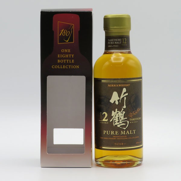 竹鶴12年 丸瓶 40度 180ml （ボトルコレクション：BOX入）