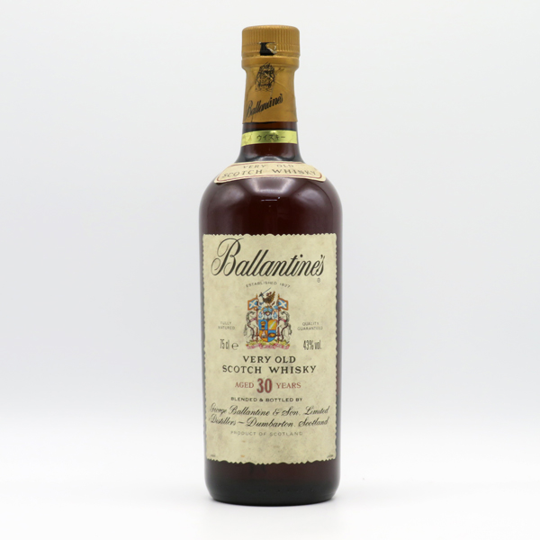 【訳あり：ラベル・フィルムにダメージ】【レトロ】バランタイン30年 43度 750ml 正規品 （箱なし）