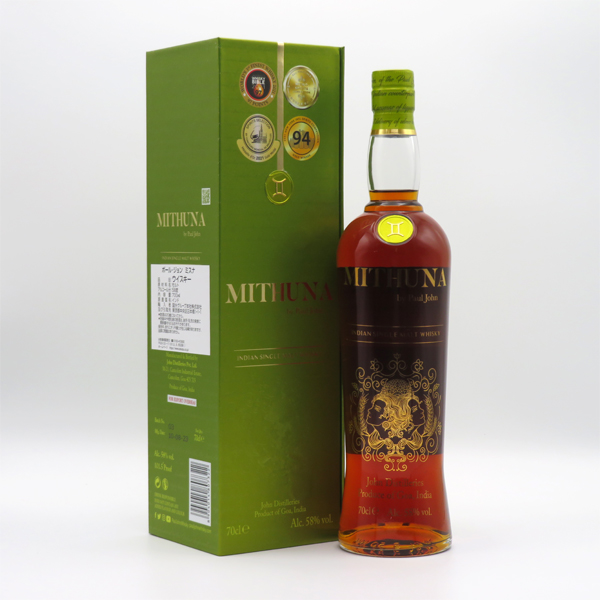 インディアン シングルモルトウイスキー ポール・ジョン ミスナ 58度 700ml 正規品 （専用化粧箱入）の通販は