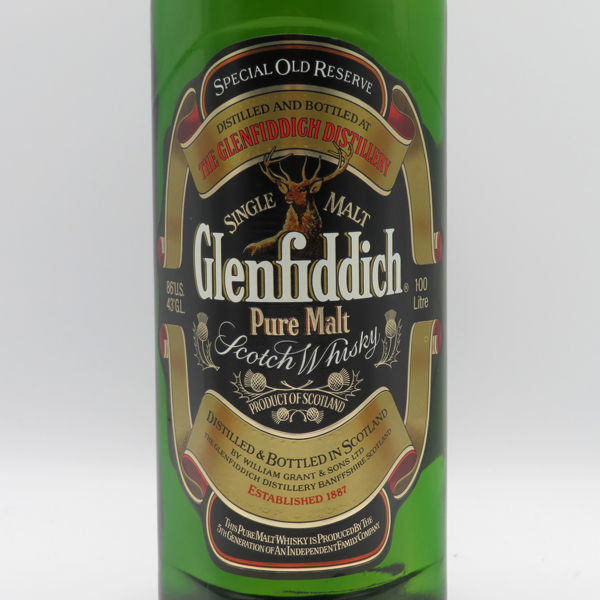 グレンフィディック ピュアモルト 43% 1000ml レトロ：SPECIAL OLD RESERVE表示】グレンフィディック ピュア