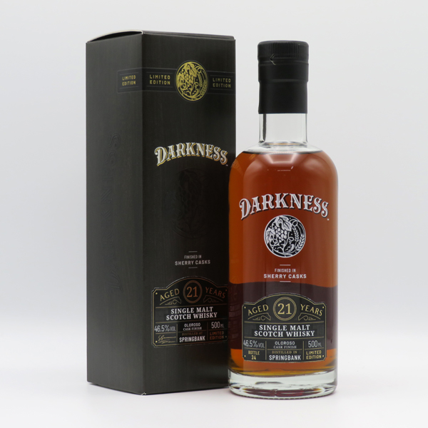 【ダークネス】スプリングバンク21年 オロロソシェリーカスクフィニッシュ 46.5度 500ml （専用BOX入）の通販は