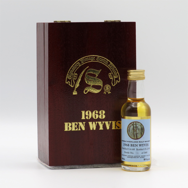 【ミニボトル】【レトロ：シグナトリーヴィンテージ】ベンウィヴィス（BEN WYVIS） 1968-2000 51度 50ml （専用木箱入） 【レアモルト】の通販は 78,540円