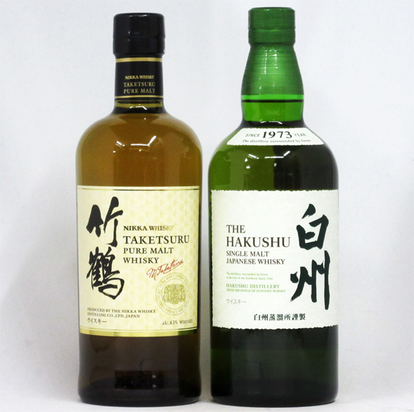 サントリー白州NV、竹鶴飲み比べセット　2本1セット サントリー白州NV、竹鶴飲み比べセット2本1セット 【公式通販】