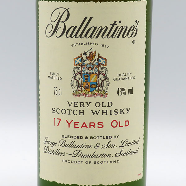 【レトロ】バランタイン17年 43度 750ml 並行品 （箱なし）の通販は