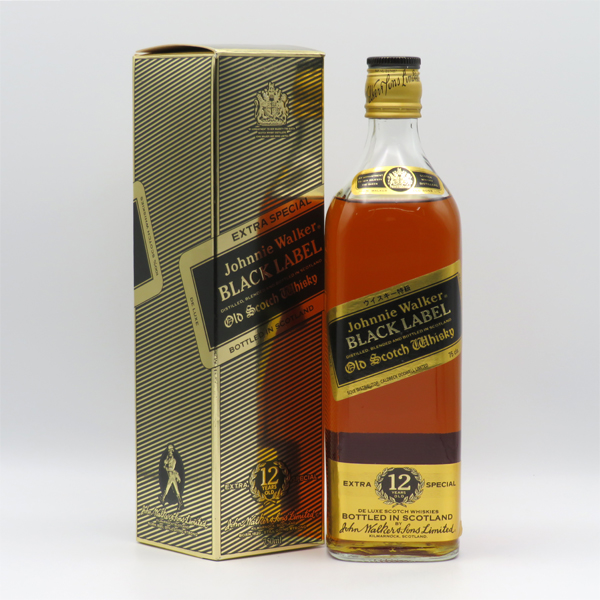 【レトロ：特級表示】ジョニーウォーカー12年 ブラックラベル 43度 750ml 正規品 （専用BOX入）の通販は