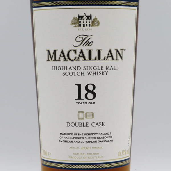 マッカラン 18年 ダブルカスク 2021 正規品 ザ・マッカラン