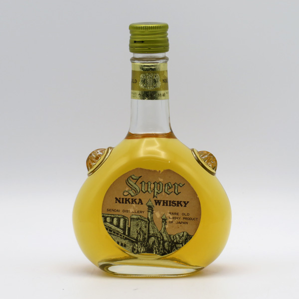 ベビーサイズ】【レトロ：特級表示】スーパーニッカ 突起ボトル 仙台